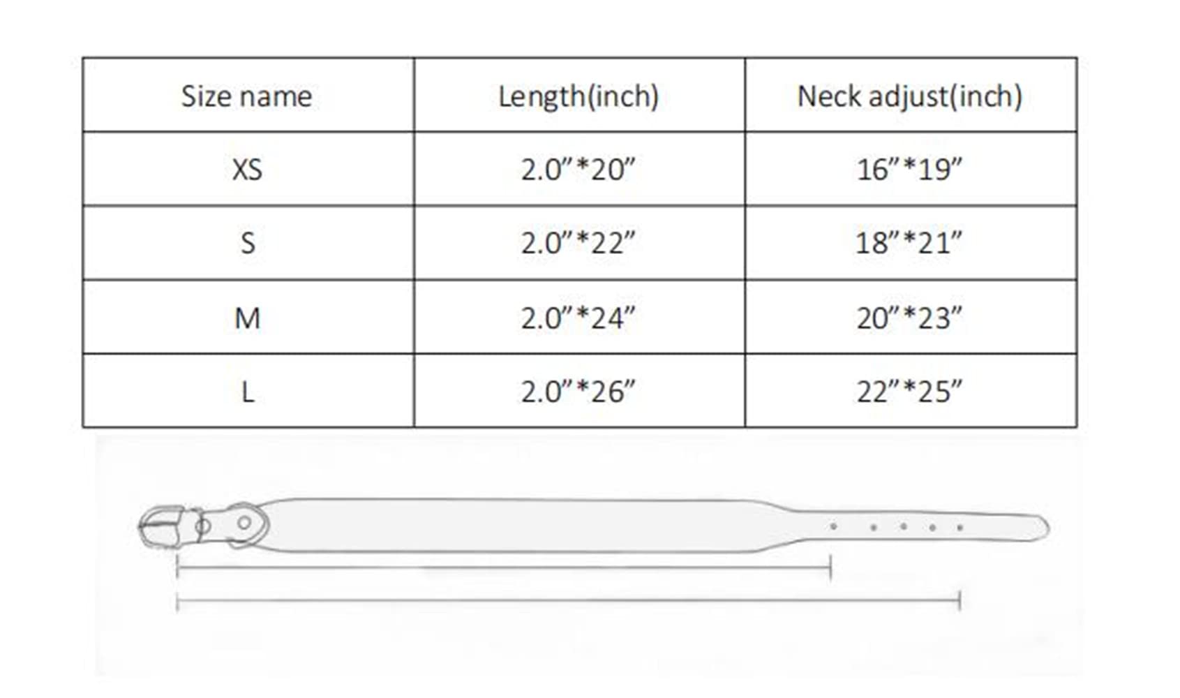 KocaPlye Spiked Dog Collar Rivet Studded Adjustable PU Leather Spikes Collar for Medium Large Dogs 2" Wide Spike Collars - Image 2