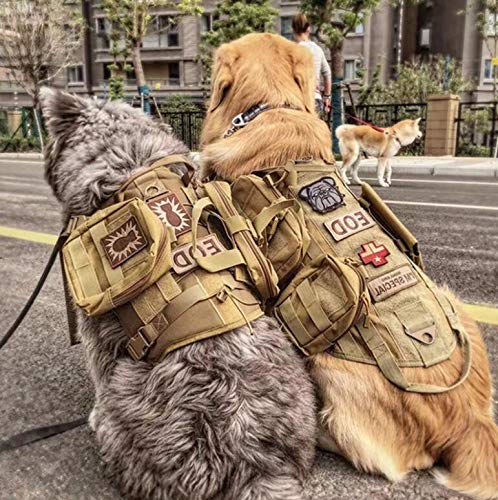 Antrix 3 Pcs American Flag/Service Dog K9 Paw Tracker Tactical Dog Police Dog Army Dog Patch with Hook & Loop Fastener Emblem Patch for Medium and Large Dog Vests Dog Harness Dog Clothes - Image 4