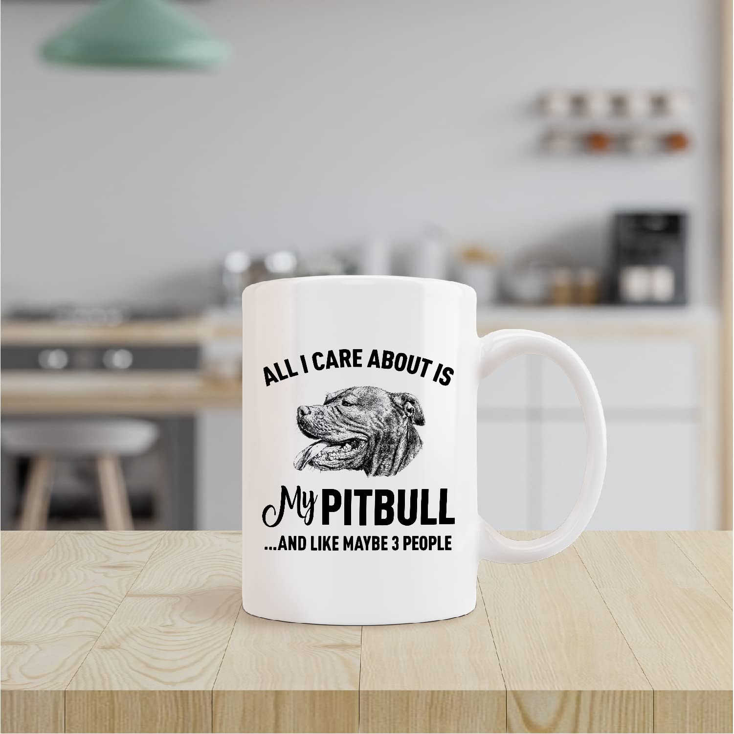 kunlisa Funny Pitbull Mug Cup,All I Care About is My Pitbull Ceramic Mug-11oz Coffee Milk Tea Mug Cup,Gifts For Dog Lovers Pitbull Mom Dog Mom Women Teen Girls,Pet Lovers Gifts - Image 5
