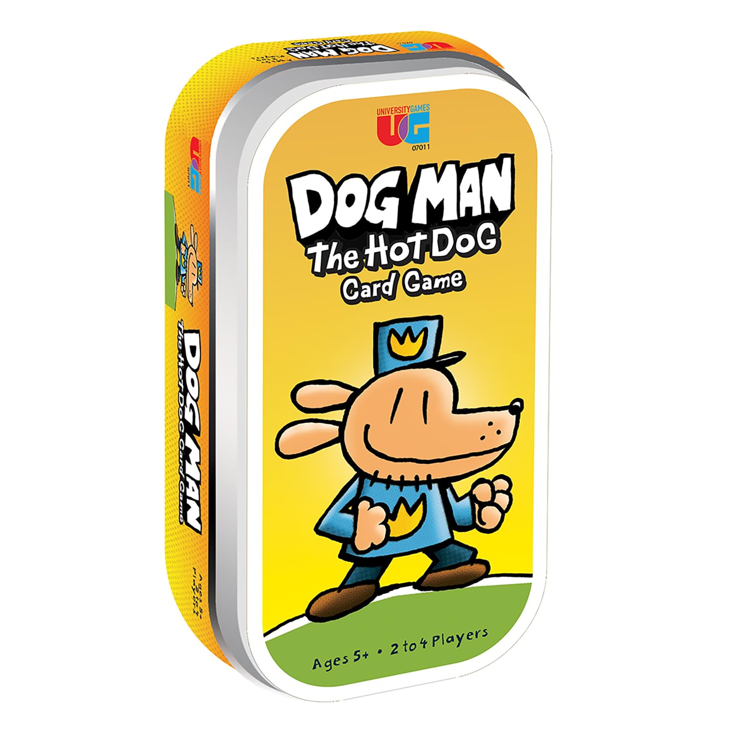 University Games Dog Man Hot Dog Card Game in a Tin , The Fast and Frenzied Collection Game for Kids Featuring Art from the Dog Man Books by Dav Pilkey, for Players Ages 6 and Up