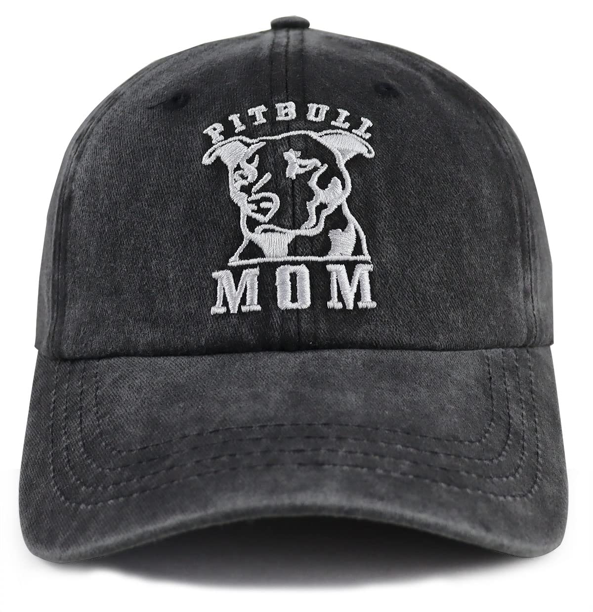 Dog Mom Gifts for Women, Dog Stuff for Dogs Mom Hat, Embroidered Pitbull Mom Hats, Mothers Day Birthday Gift for Mama Dog Lover, Adjustable Denim Cotton Summer Dad Baseball Cap