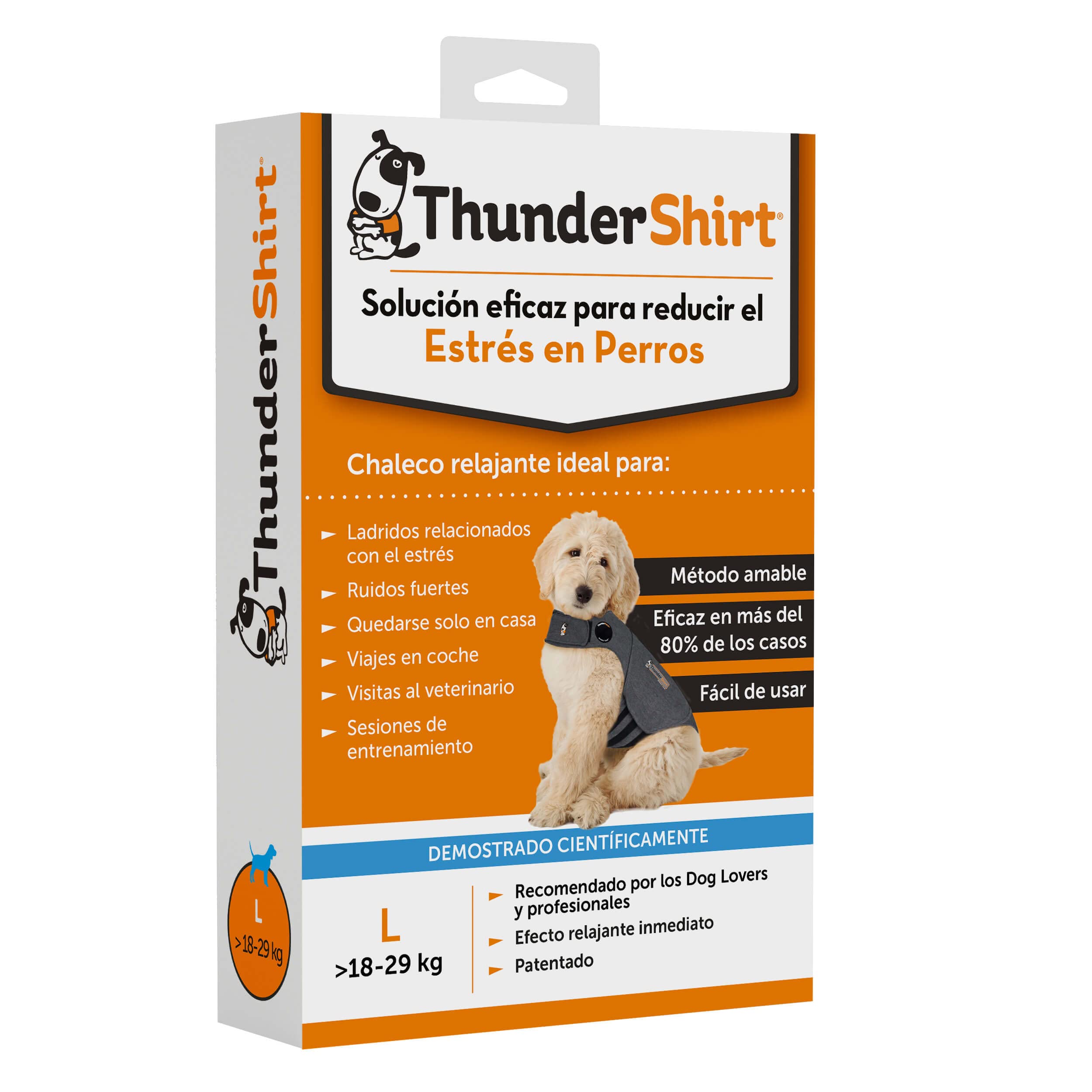 ThunderShirt for Dogs, Large, Heather Gray Classic - Dog Anxiety Relief Calming Vest - Image 2