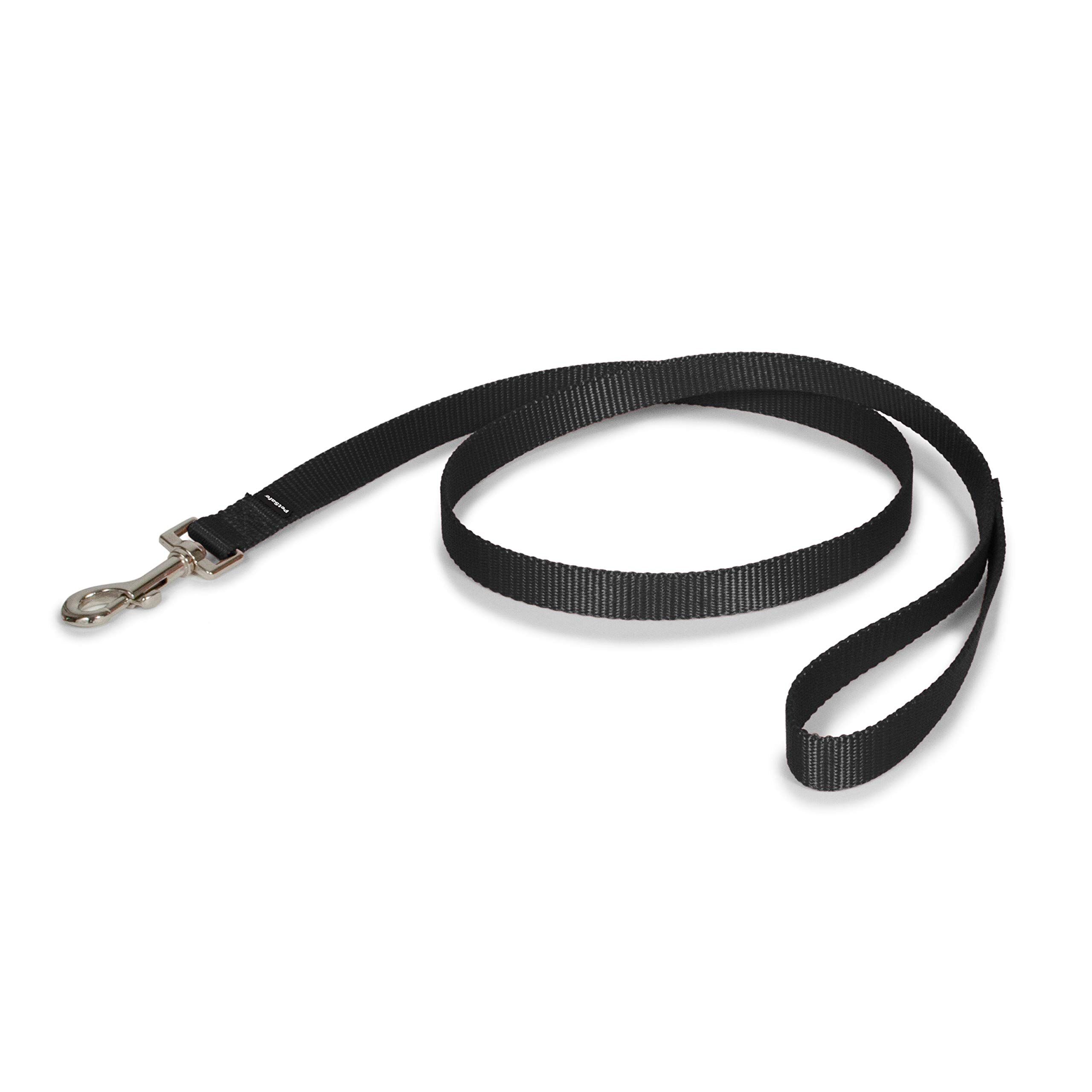 PetSafe Nylon Dog Leash ? Strong, Durable, Traditional Style Leash with Easy to Use Bolt Snap for Small, Medium and Large Dogs ? 3/4" x 4', Black