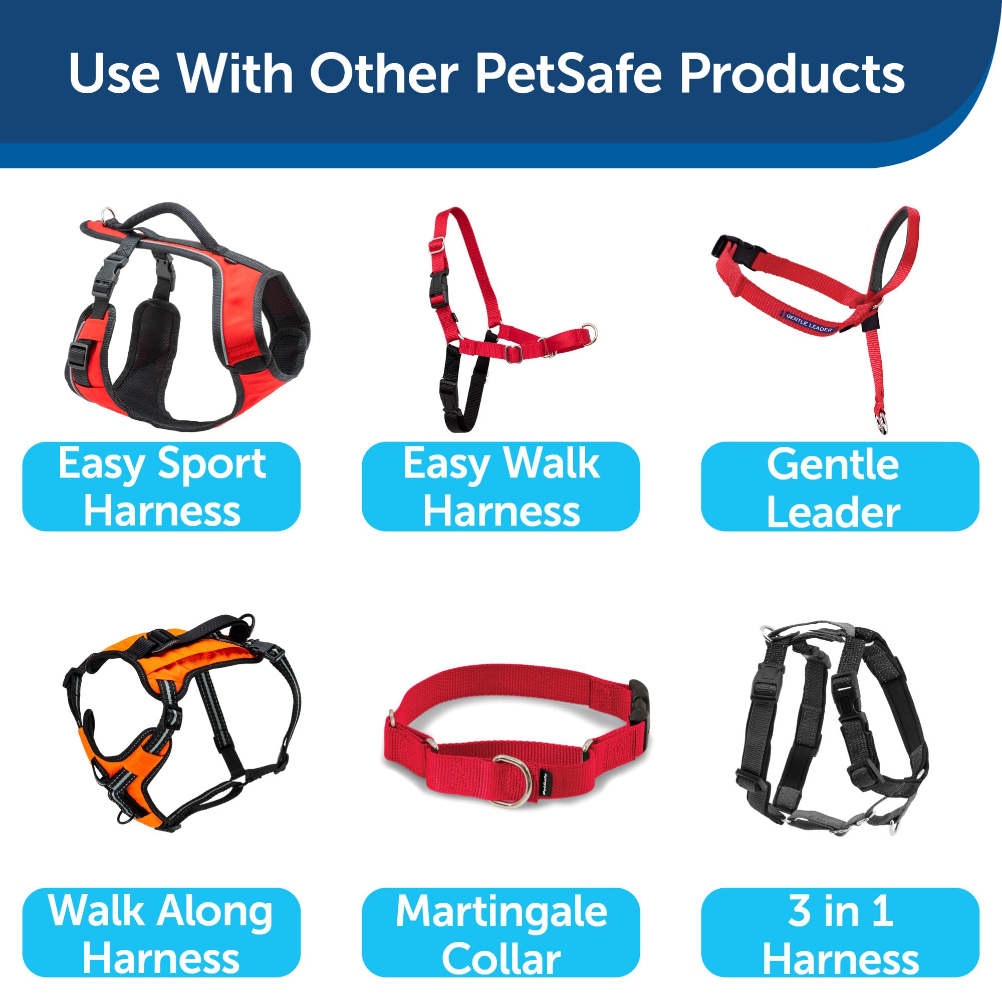 PetSafe Nylon Dog Leash ? Strong, Durable, Traditional Style Leash with Easy to Use Bolt Snap for Small, Medium and Large Dogs ? 3/8" x 6', Red - Image 2