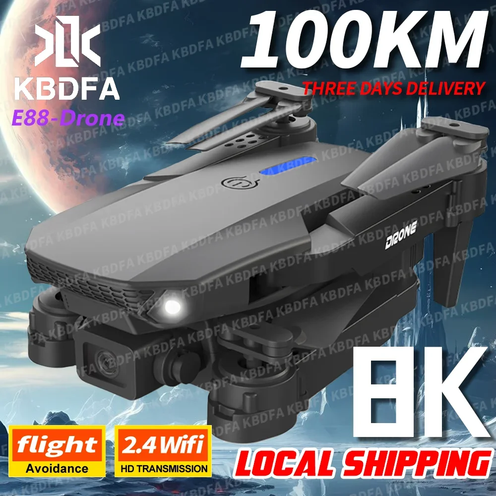 KBDFA 2024 New E88 Pro WIFI FPV Drone Wide Angle HD 4K Camera Height Hold RC Foldable Quadcopter Dron Helicopter Toys Gift - AliExpress 26