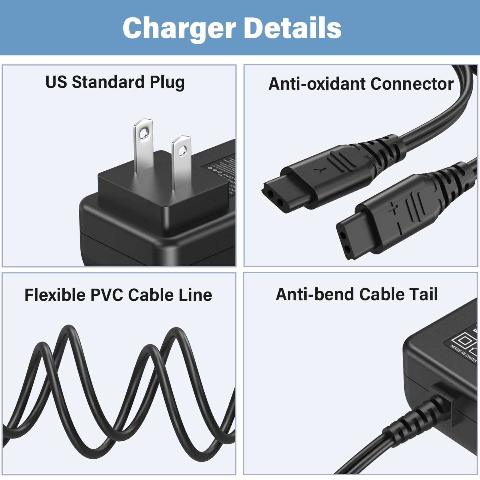 HIENADTOR 5V for SportDOG Collar Charger Power Cord for SportDOG SD-425 SD425 SD-425S SD-825 SD-425CAMO Remote Trainer Collar, AC DC Power Adapter for SportDOG FieldTrainer 425 Training Shock Collar - Image 2